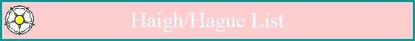 Haigh/Hague List